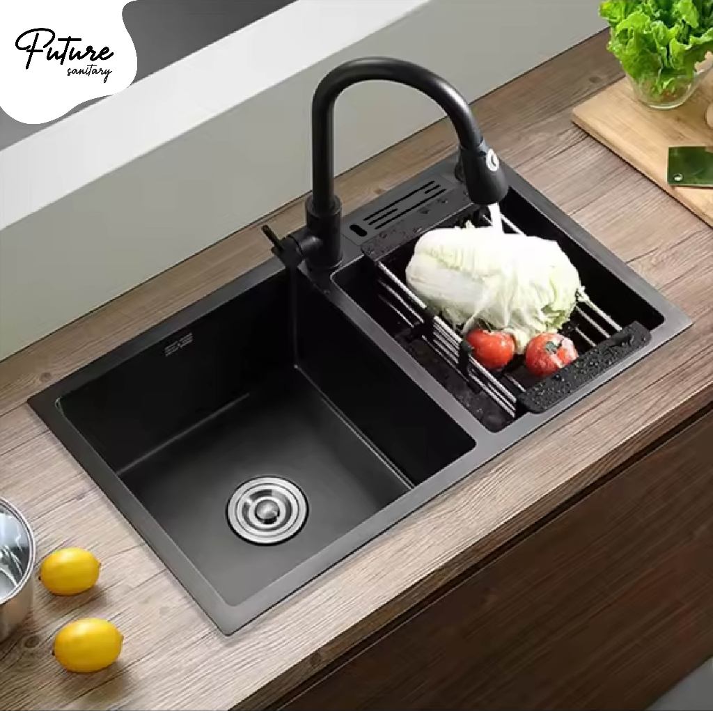 FUTURE SANITARY - Wastafel Dapur Stainless Steel 304 Kitchen Sink Bak Cuci Piring Tempat Cuci Piring