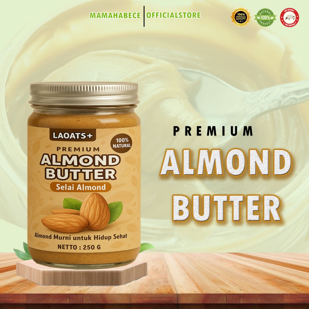 

Selai Almond Premium Almond Butter 250g Laoats+