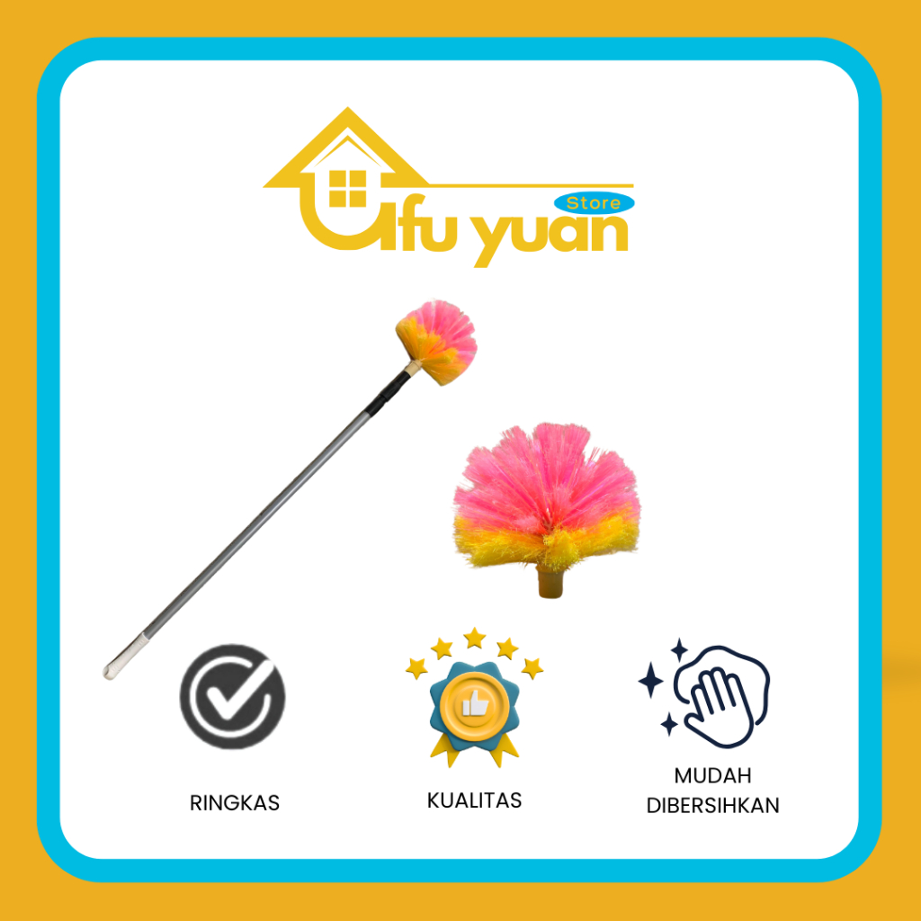 Sapu Sawang Sawang Praktis  – Sapu Langit-Langit Gagang Panjang – ORI