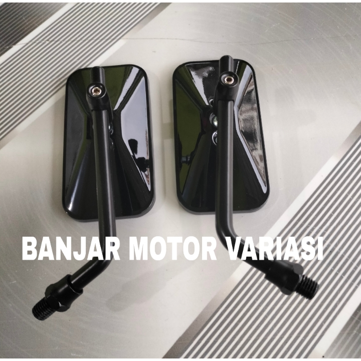 Spion black variasi model kotak spion classic drat honda dan yamaha