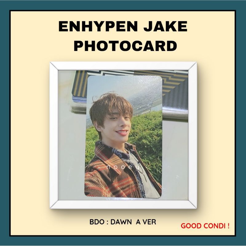 ENHYPEN JAKE OFFICIAL PHOTOCARD BORDER DAY ONE DAWN DUSK ENHYPEN JAKE PHOTOCARD UNTOLD OFFICIAL