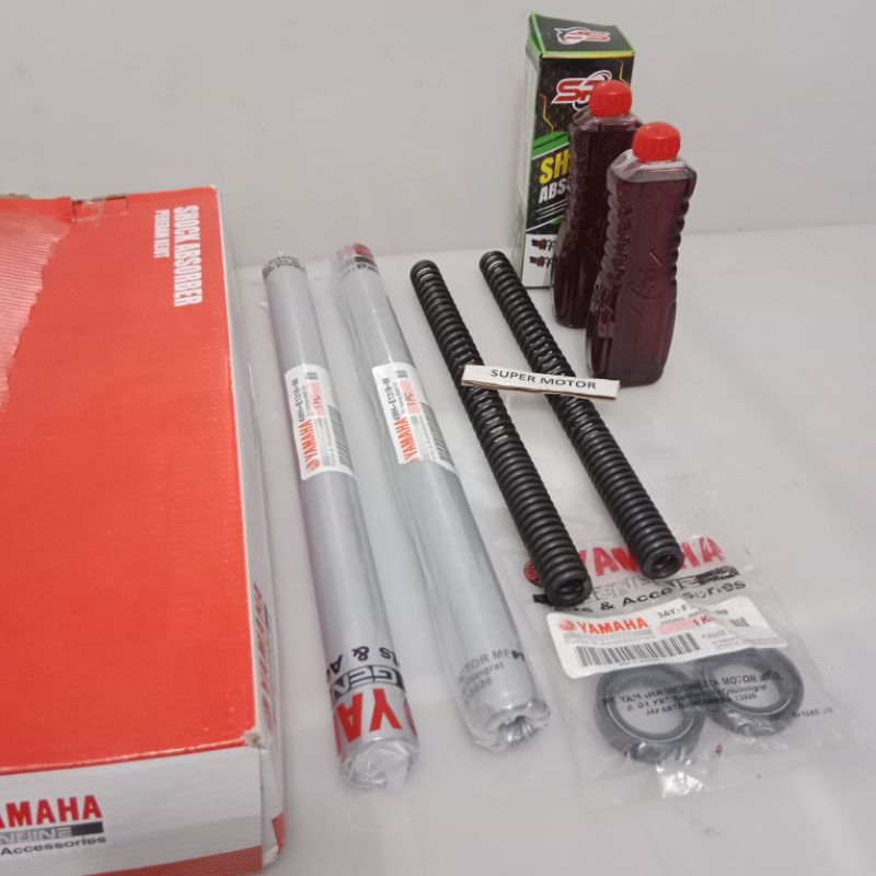 paket as shock depan 4WH fizr fizr fizr fizr vega lama force 1 komplit sok+per+sil+oli original