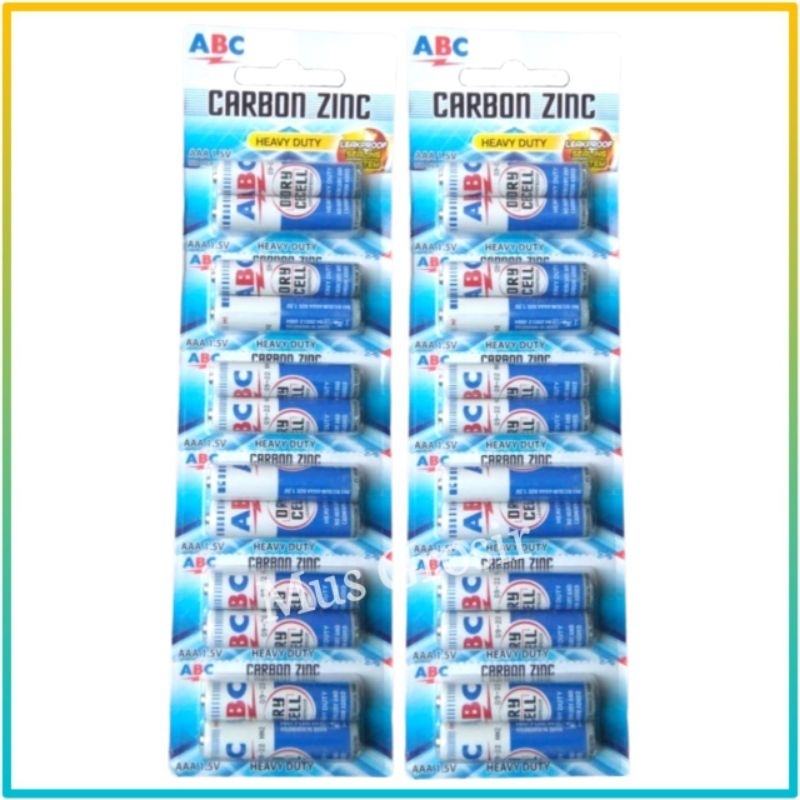 Baterai AAA Kecil Batre Battery A3 ABC Remot Tv 12 Pcs Super Power Original