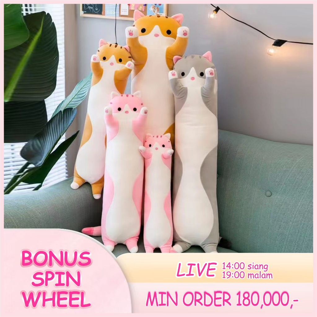 Boneka Mewah Boneka Kucing Boneka Bantal Guling Boneka Miniso Kado Ulang Tahun