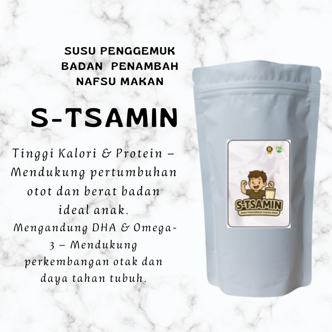 

Orenjuicis - Susu Penggemuk Badan Anak S-TSAMIN Penambah Nafsu Makan & Nutrisi Lengkap Untuk Berat