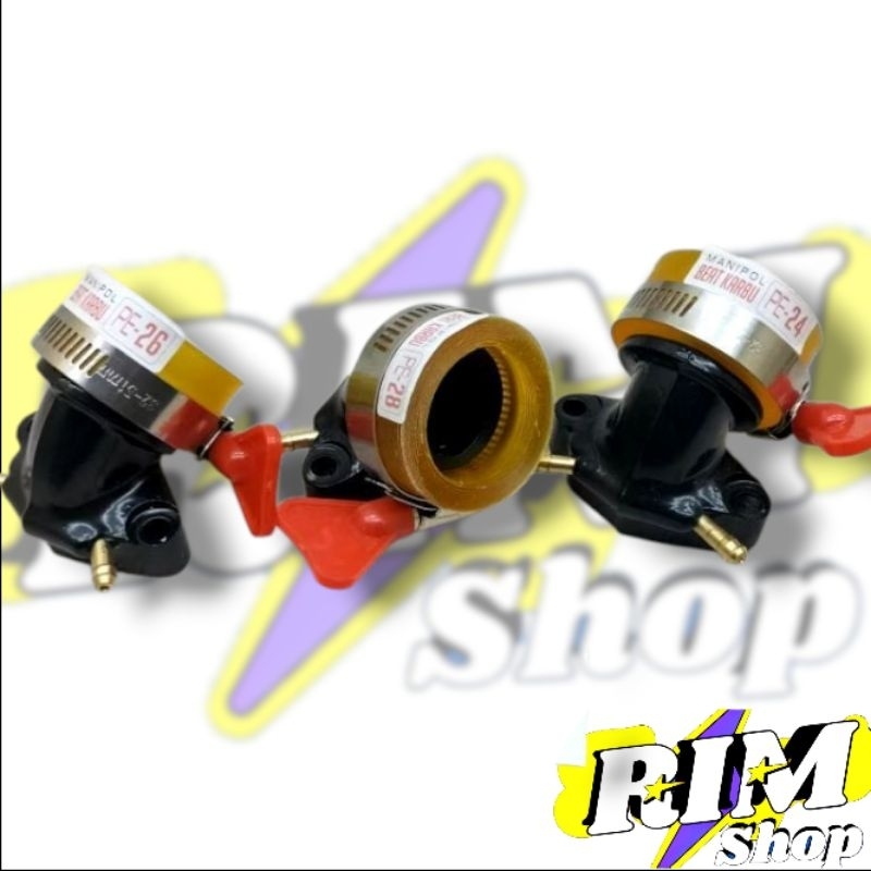 Manipol Beat Vario Karbu PE/PWK 24 26 28 Manipul Intake Beat Vario Karbu Alumunium