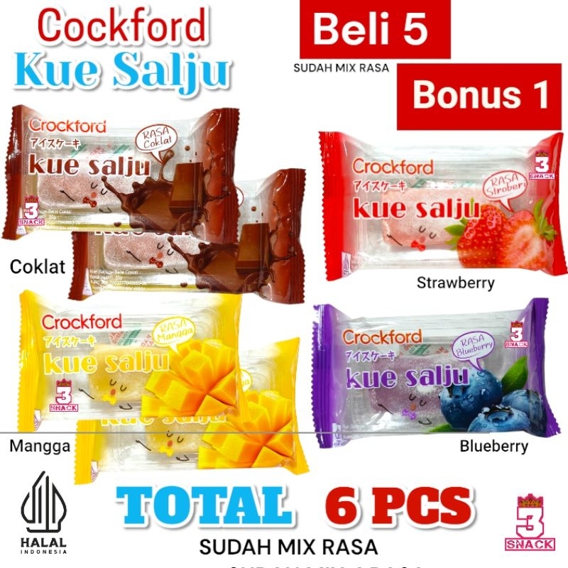 

MOCHI SNOW CAKE VIRAL KUE SALJU MIX RASA [ BELI 5 BONUS 1 ]
