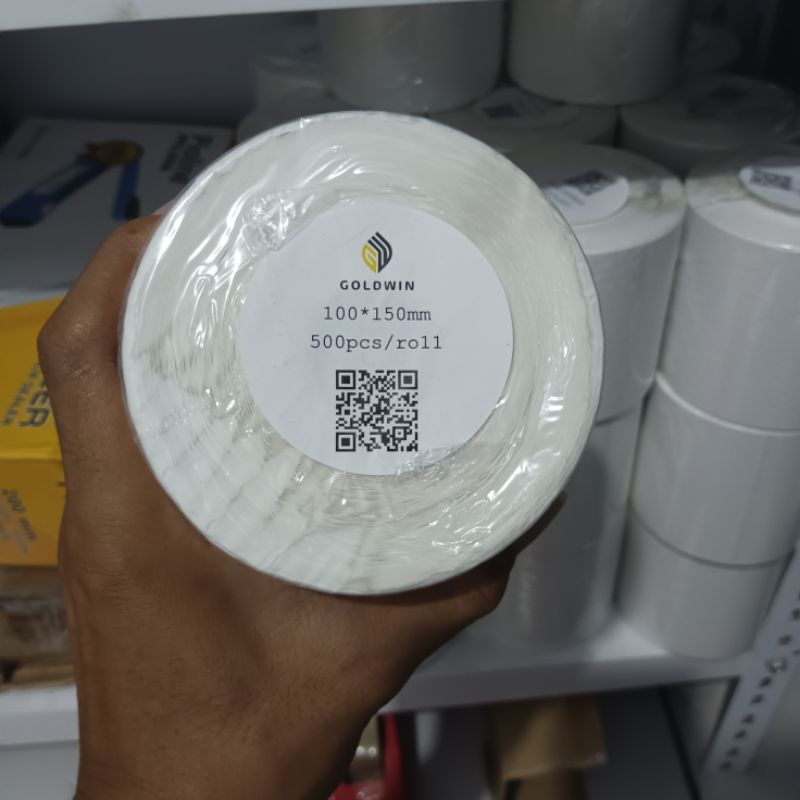 

Kertas label thermal 100 x 150 mm 500pcs kertas printer label thermal termurah