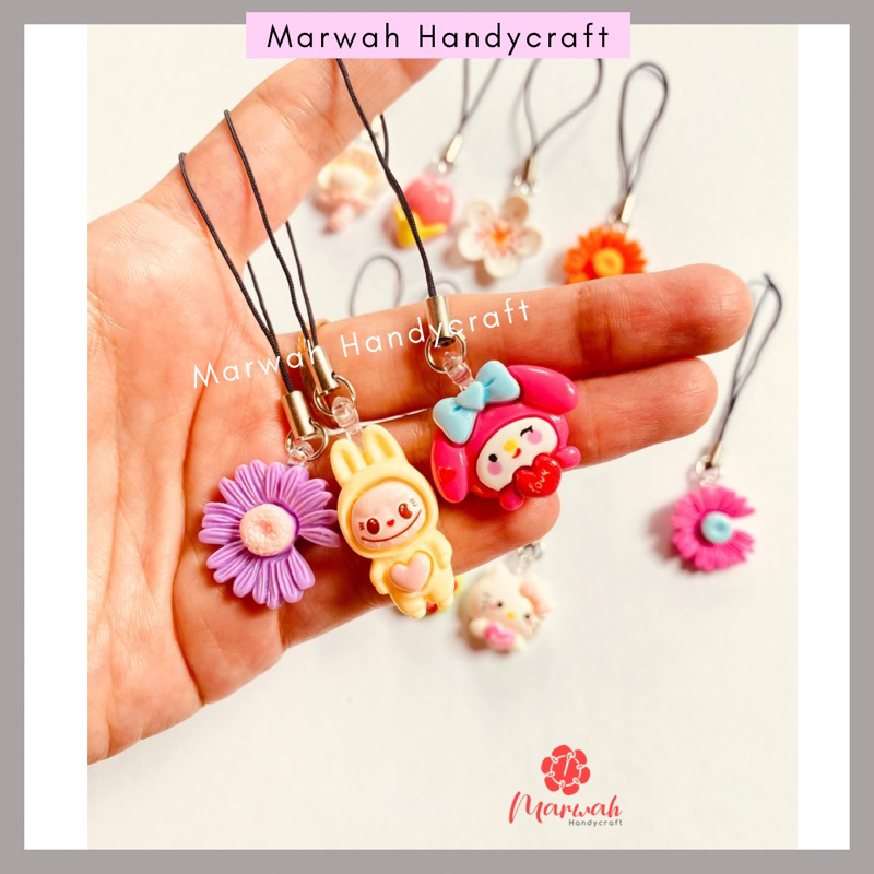 Gantungan HP Karakter Gantungan Kunci Strap HP simpel Gantungan Tas Karakter simpel