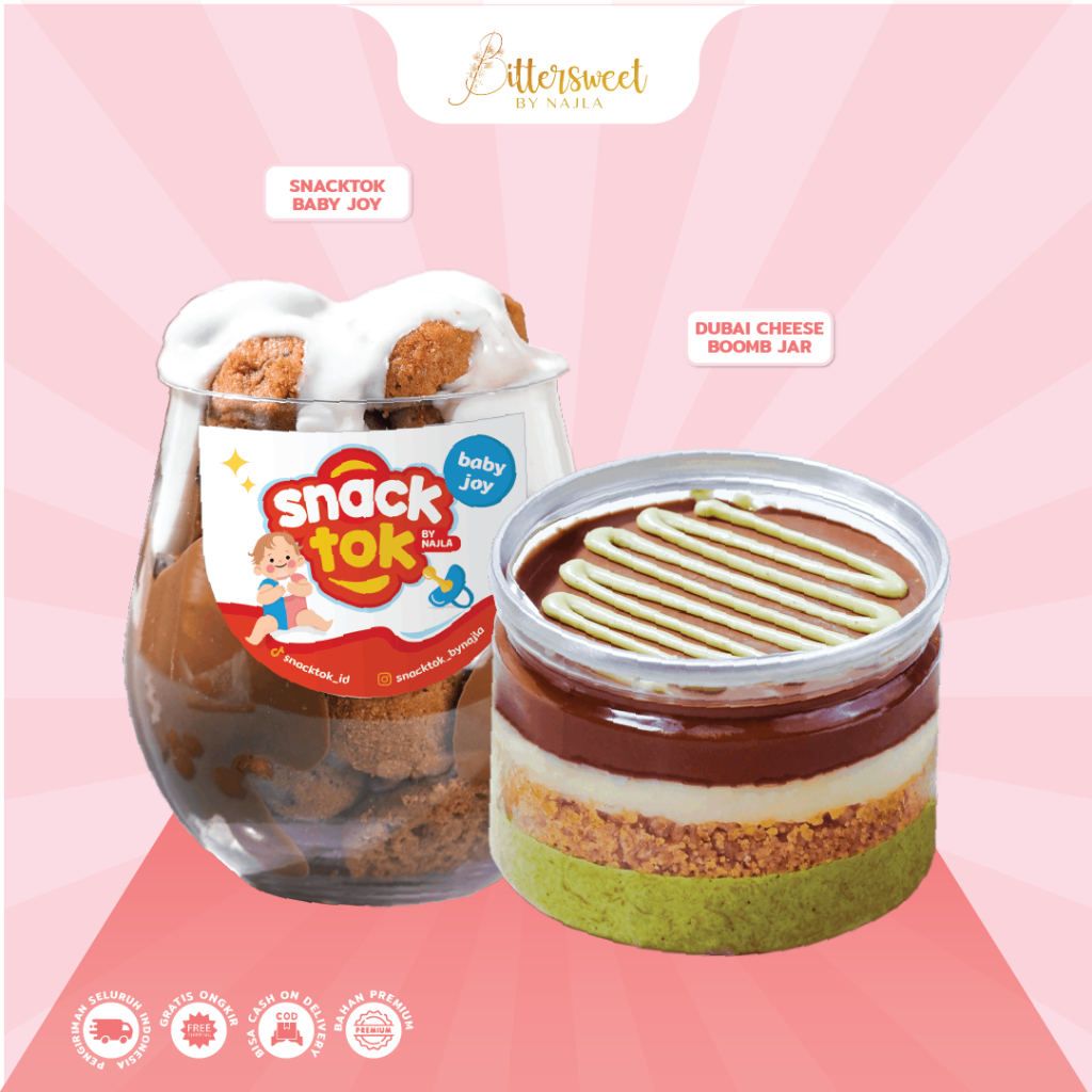 

[ FLASH SALE ] Snacktok Baby Joy + Dubai Cheese Boomb