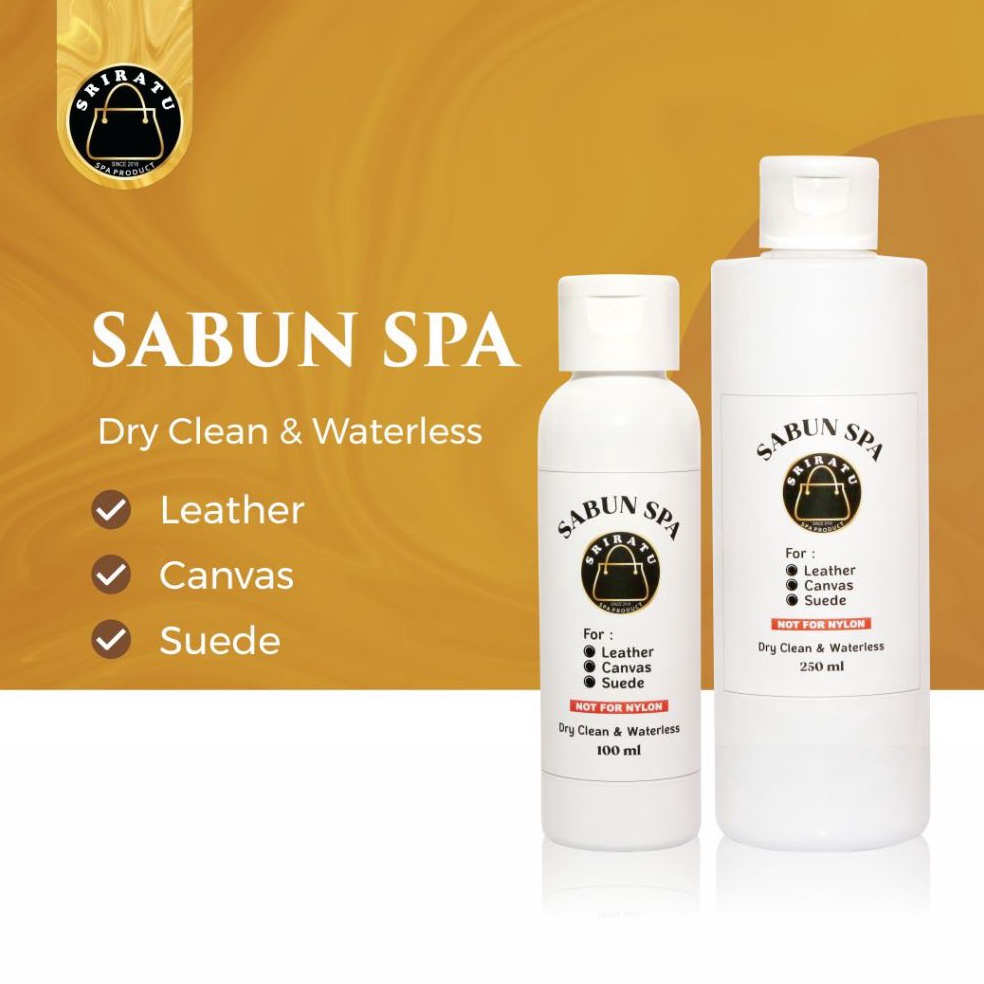 KODE Q86H Sriratu Sabun SPA  1ml dan 25ml  Sabun Pembersih Tas Kulit  Sintetis  Canvas