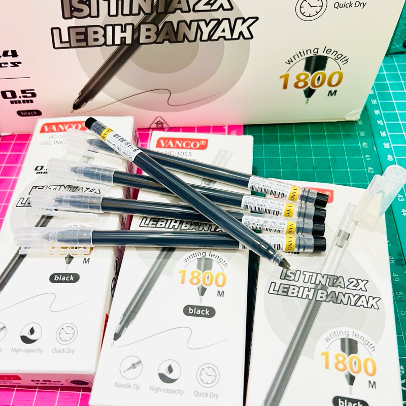 

[1 PACK] PROMO PULPEN GEL VANCO VC-1055 APEL ZUIXUA NEW JELL ISI 12pcs-PULPEN GEL