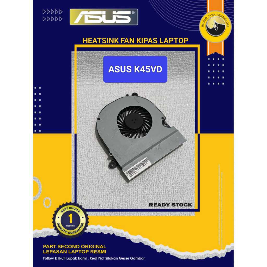 Fan HSF Heatsing Kipas Cooler Laptop ASUS A45 K45 K45VM K45VD A45VD A45V A85C A85 Original Tested