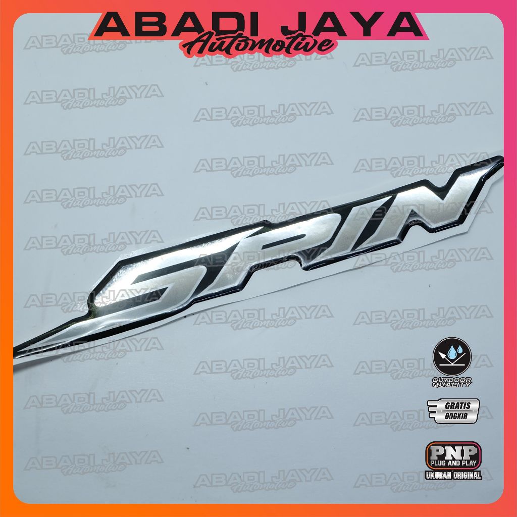 emblem timbul suzuki spin / stiker timbul spin / emblem suzuki spin / emblem timbul spin / emblem ti