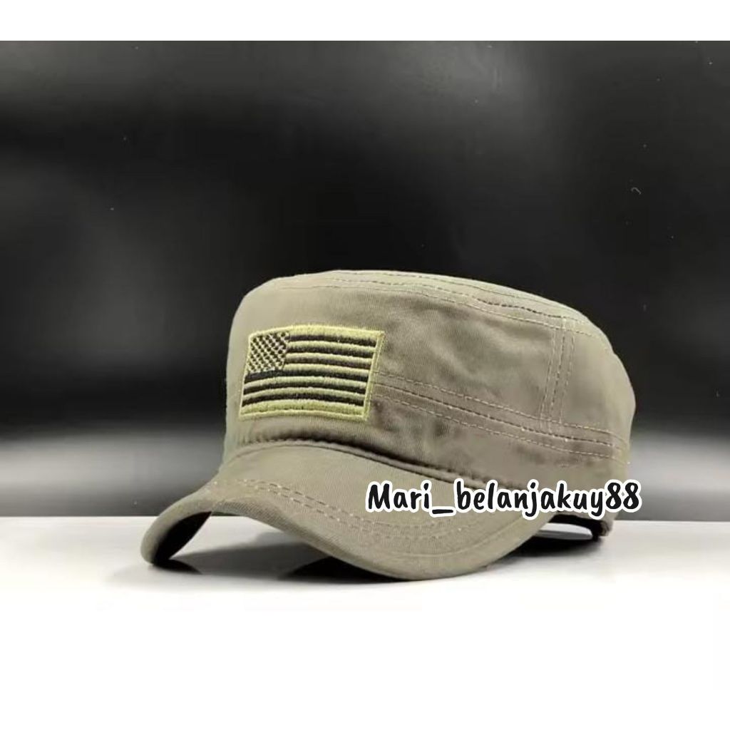 Topi Komando Militer USA Cotton Rapel Pria Wanita Model Terlaris Korea