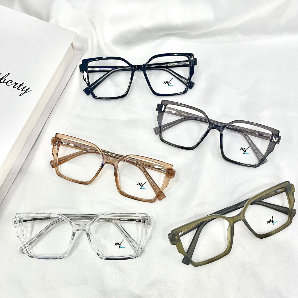 Kacamata MF - Sherly frame kacamata minus cat eye besar wanita paket lensa antiradiasi blueray photo