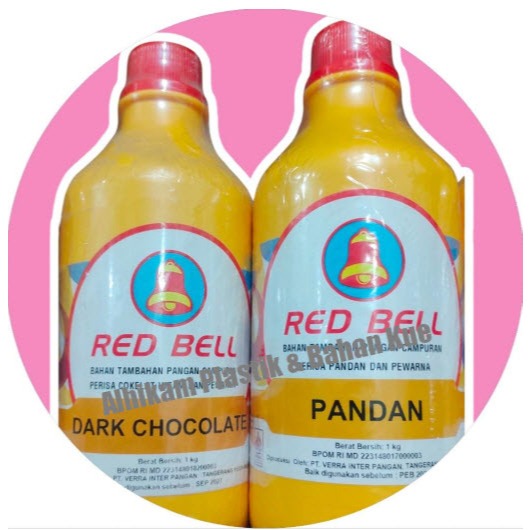 

Perisa Red Bell 1 liter - Redbell 1 Liter Pandan - Dark Coklat
