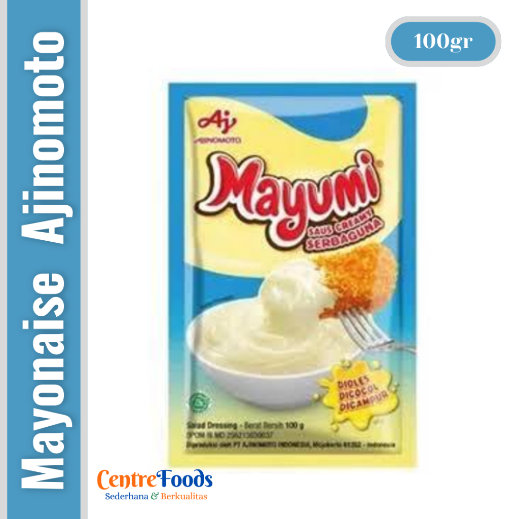 

Mayonaise Saus Cream Serbaguna - Mayonais MAYUMI AJINOMOTO | 100gr [ Harga Per BKS ]