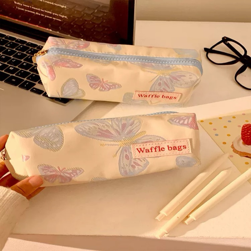 

PINKY ROW - Butterfly Metalic KEISHA Pencil Case - Kotak Pensil - Pouch