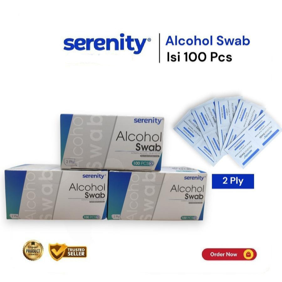 Serenity Alkohol Swab Kertas Tissue Steril Serenity / Tissue Swab / Kertas Swab / Kertas Steril