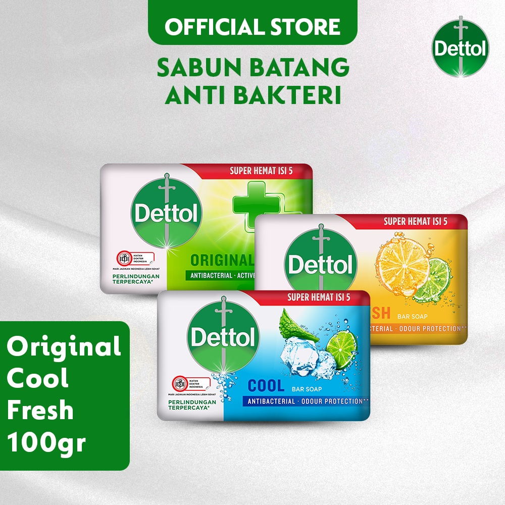 sabun batang DETTOL 100gr 1 dus isi 144pc