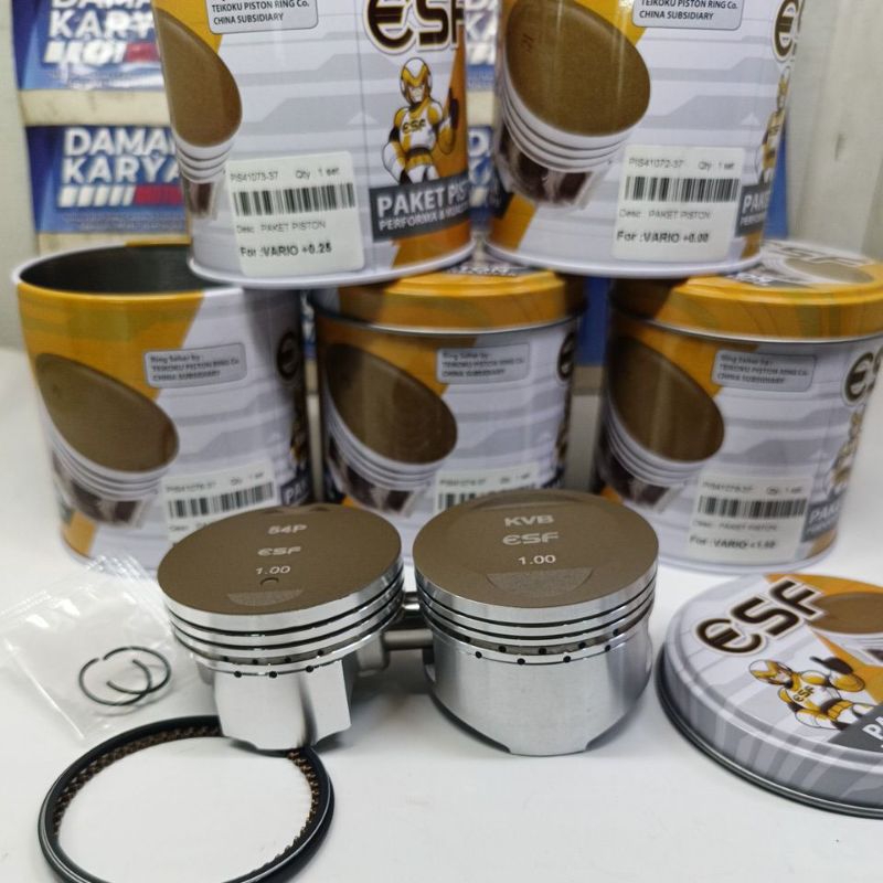 PISTON KIT MIO J / SEHER KIT JUPITER Z1 TIPE JENONG DARI PUNYA MOTOR VARIO KVB ORGINAL ESF