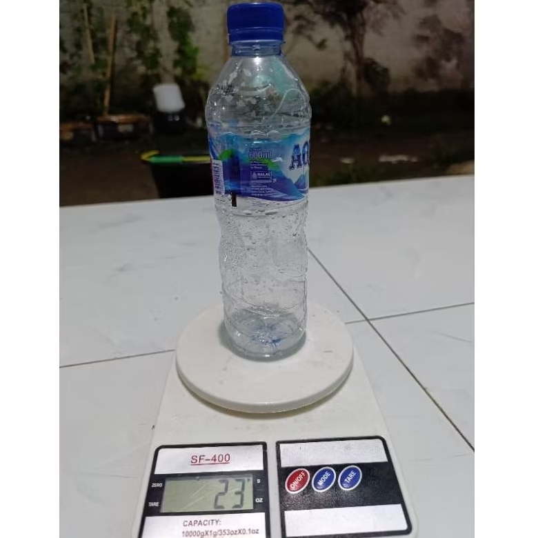 botol aqua bekas 600ml