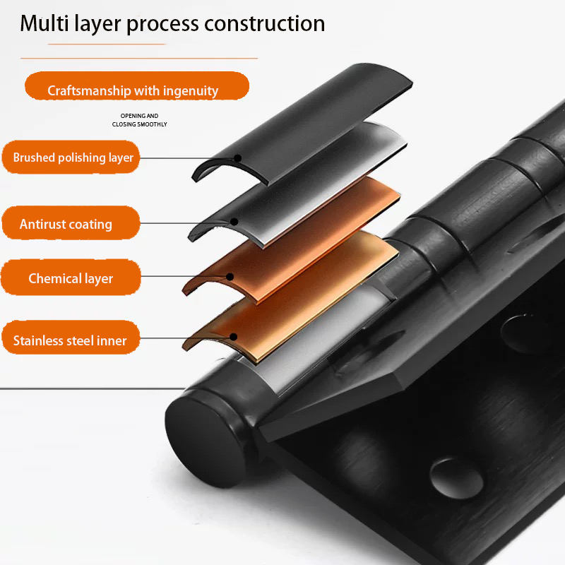 LANGSUNG KIRIM Engsel Pintu Jendela Rumah DELILE / Stainless Steel Engsel Hitam / Engsel