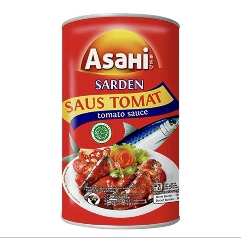 

Asahi Sarden Kaleng Saus Tomat 155 gram