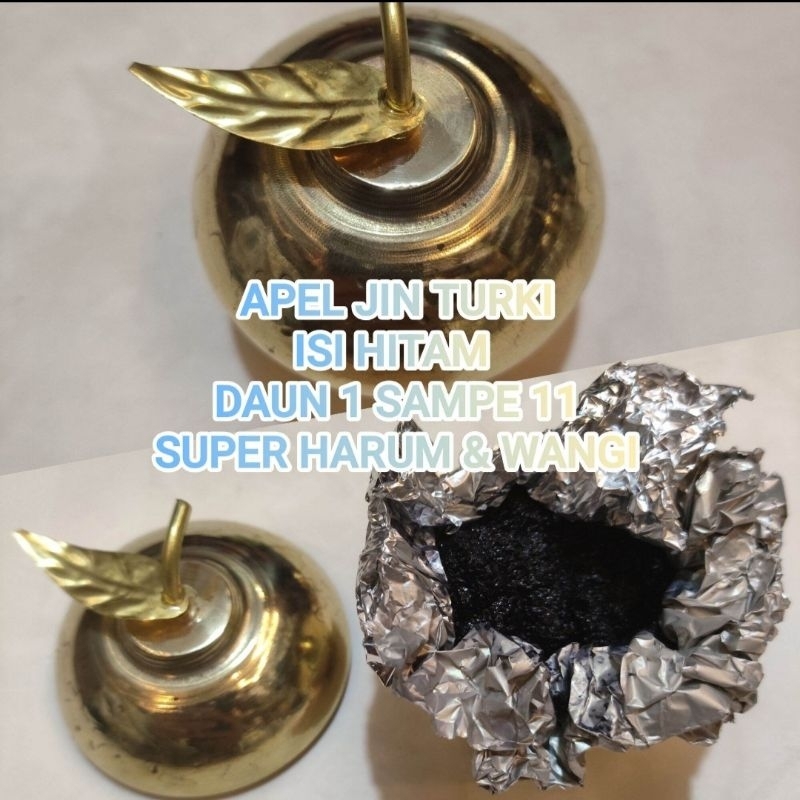 Apel jin hitam lengket isi hitam bukhur apel jin daun 1 isi hitam lengket