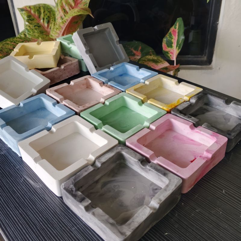 Asbak Roko Kotak / Asbak Aesthetic / Asbak Gift Hadiah / souvenir aesthetic