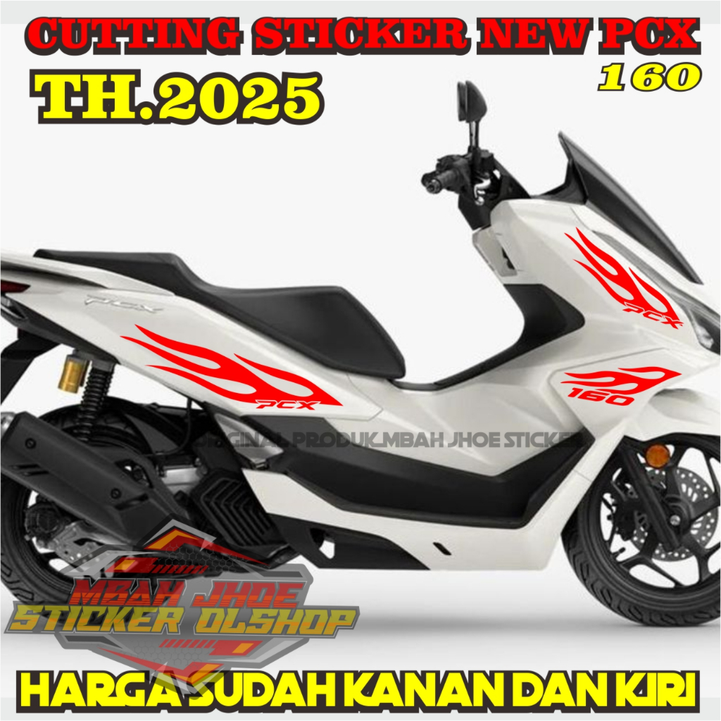 Striping Motor PCX 160 New 2025 Stiker List Body Honda Pcx160 Cutting Sticker Aksesoris Terbaru Body