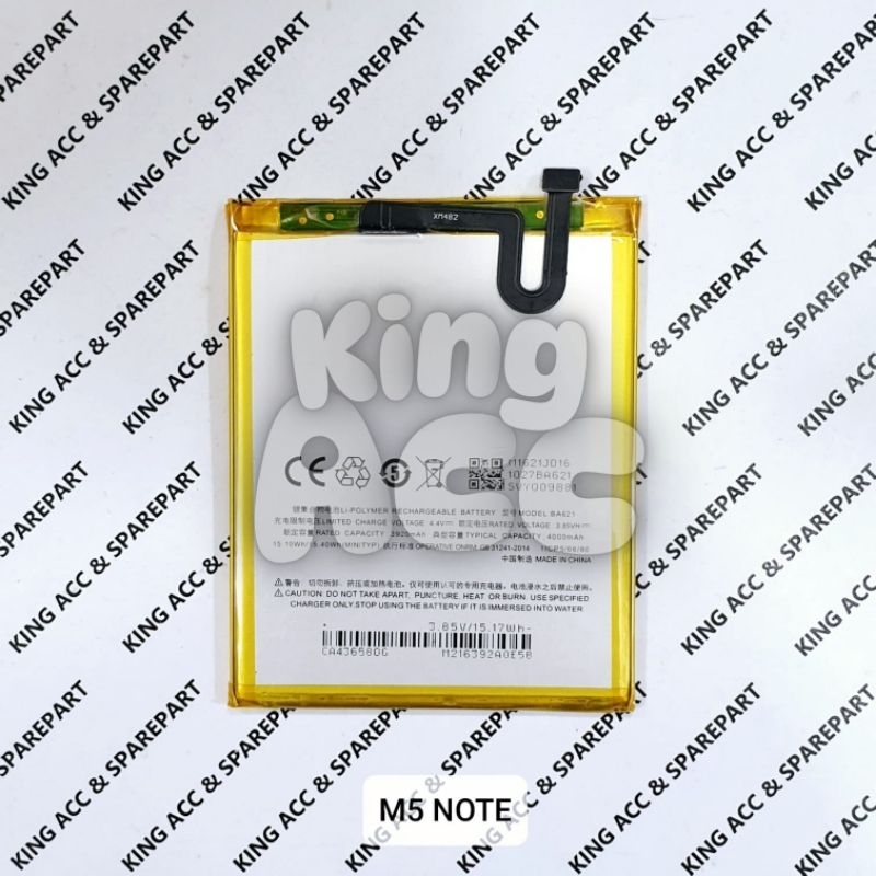 BATERAI BATRE BATTERY MEIZU M5 NOTE BA621
