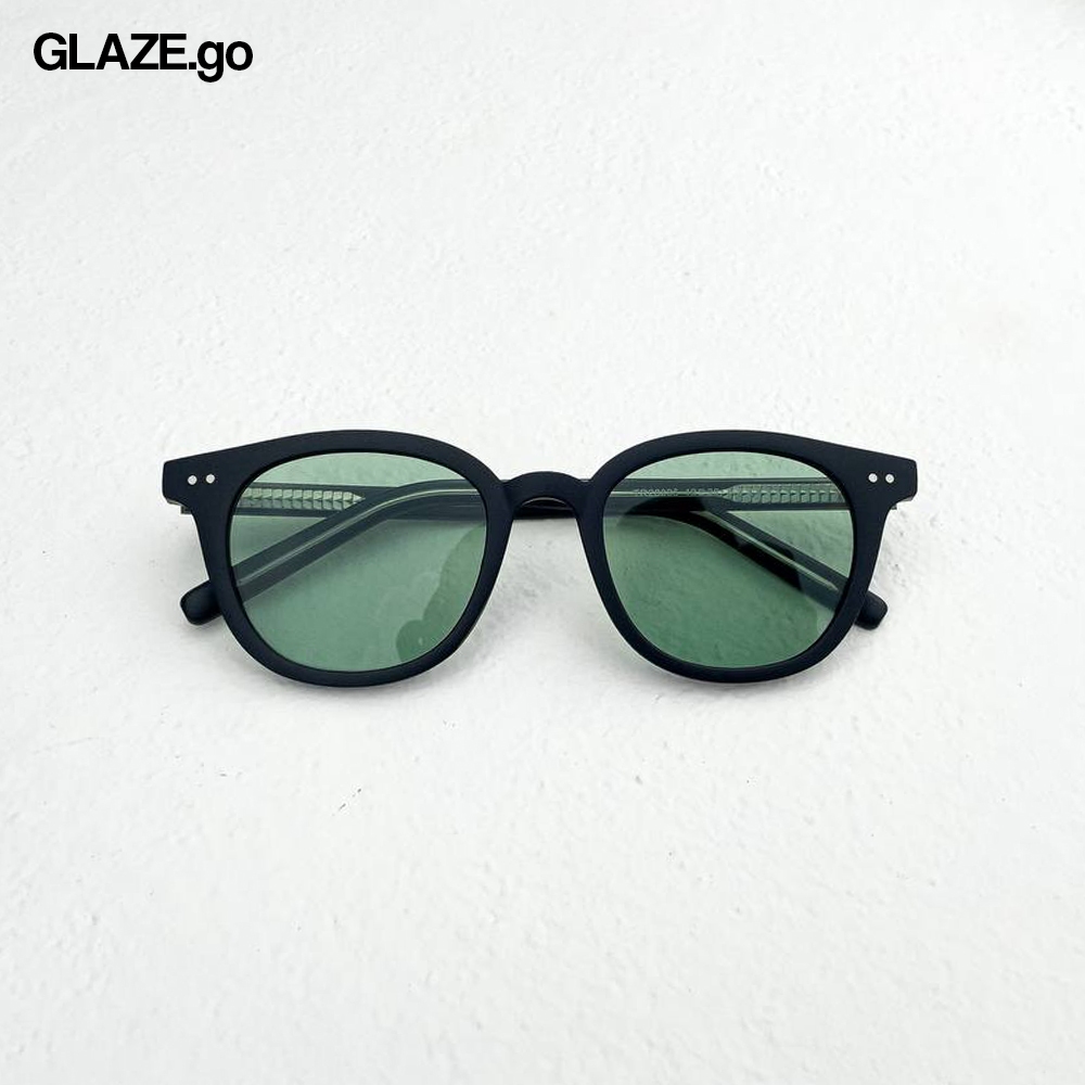 28005 Kacamata Sunglasses UV Protection Lensa Warna Hijau Botol Pria & Wanita