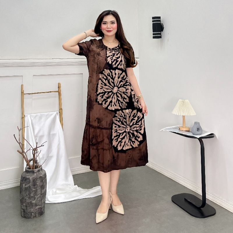 daster premium batik cap bakaran remek daster rayon daster busui rempel semi twill