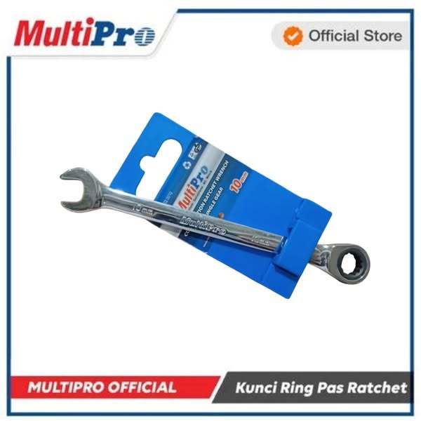 Kunci Ring Pas Ratchet 10 mm Merk Multipro