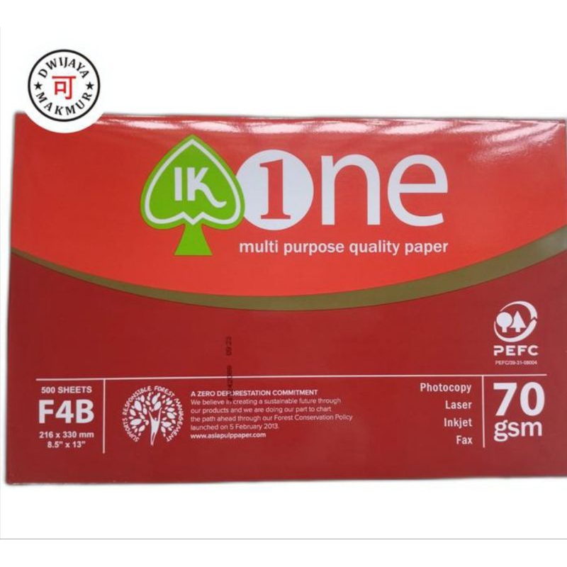 

Kertas HVS F4 AOne 70gsm isi 500 lembar