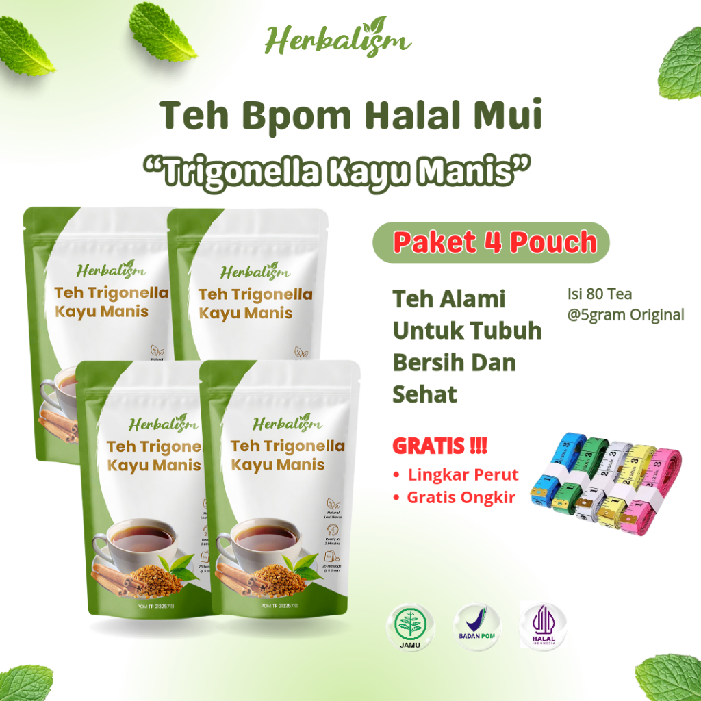 

4 Pcs (Isi 80 kantong) Teh Detox | Pelangsing | Penurun Berat Badan | Perut Buncit BPOM HALAL