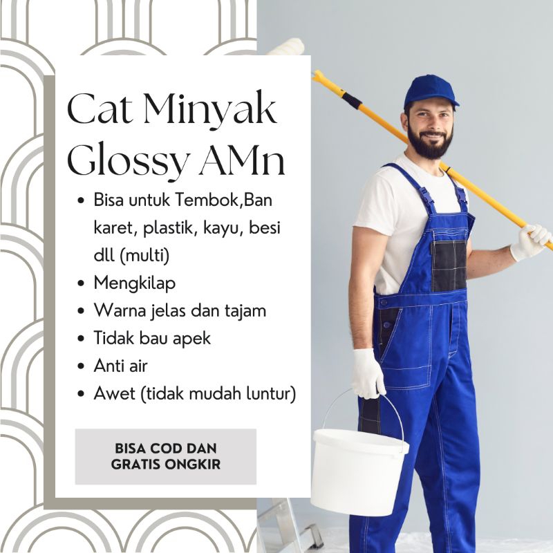 Cat Glossy aesthetic premium anti karat dan anti air bisa untuk cat plastik, ban karet, lapang, temb