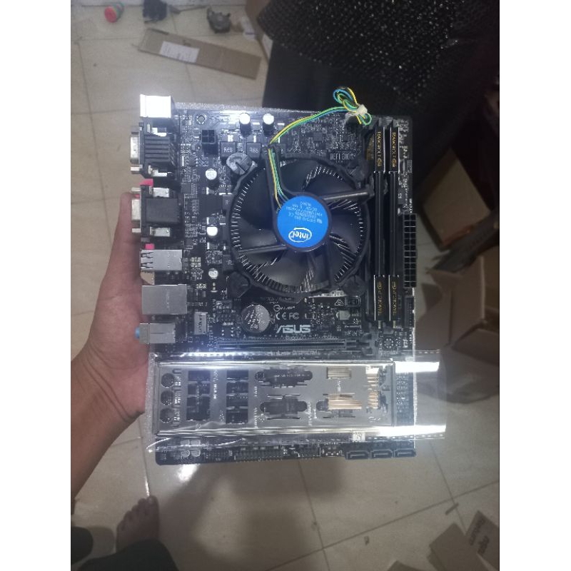 Paket mainboard lga 1151 H110 G4560 DDR4 8GB FAN