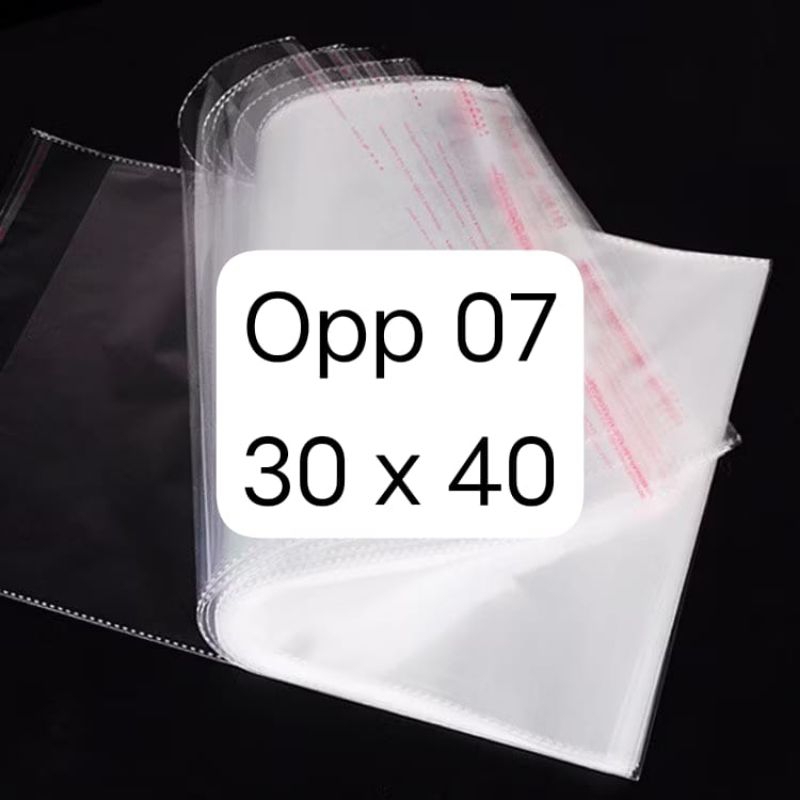 500 PCS | 1 RIM PLASTIK OPP 07 SEAL DOUBLE PRESS