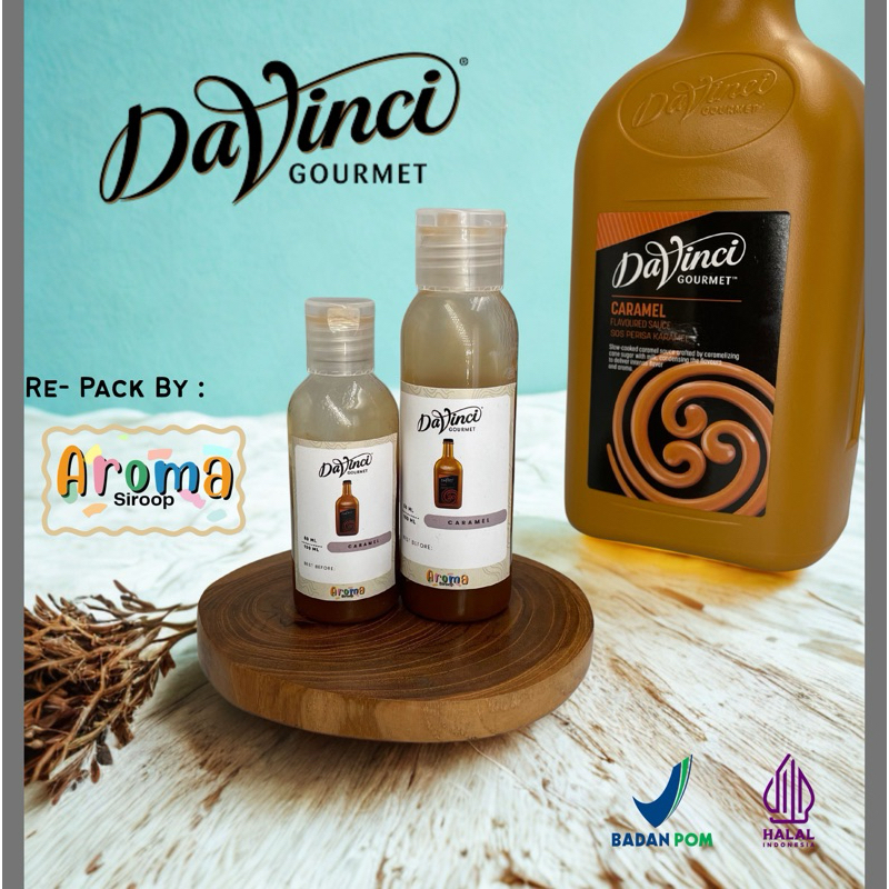 

Davinci Gourmet Sauce - REPACK Sauce Davinci Caramel - Topping sauce davinci caramel ( 100ml - 50ml ) Asli 100% ORIGINAL