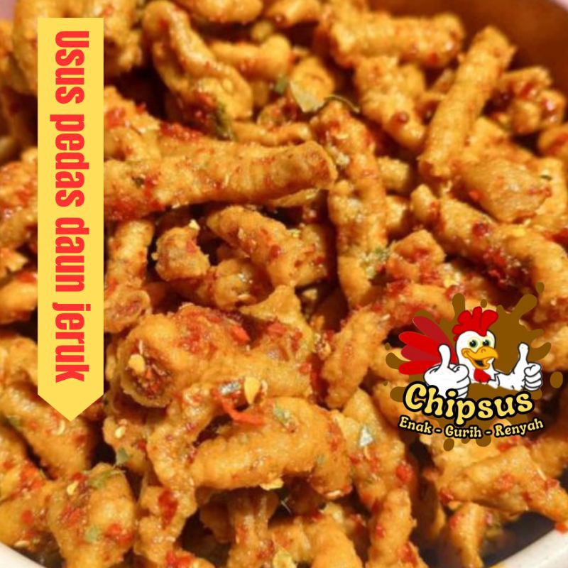 

usus crispy 1/2 kg kripik usus bumbu pedas daun jeruk