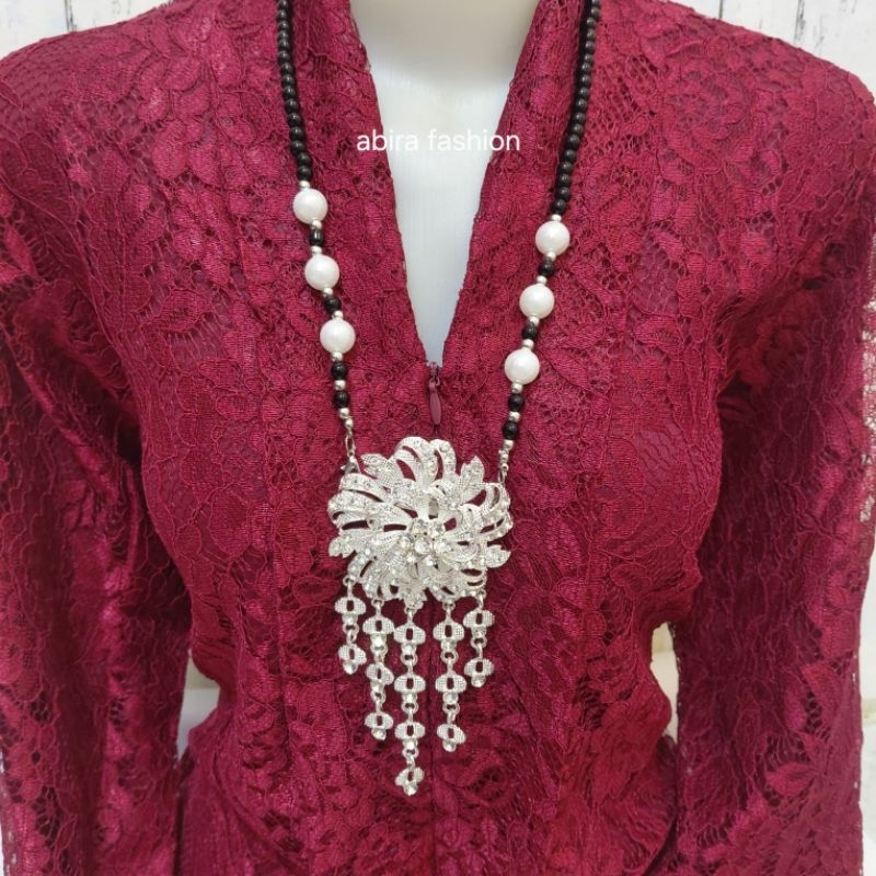 Kalung Bros Kebaya Kutubaru Jurai Mewah Aksesoris Fashion  Hijab