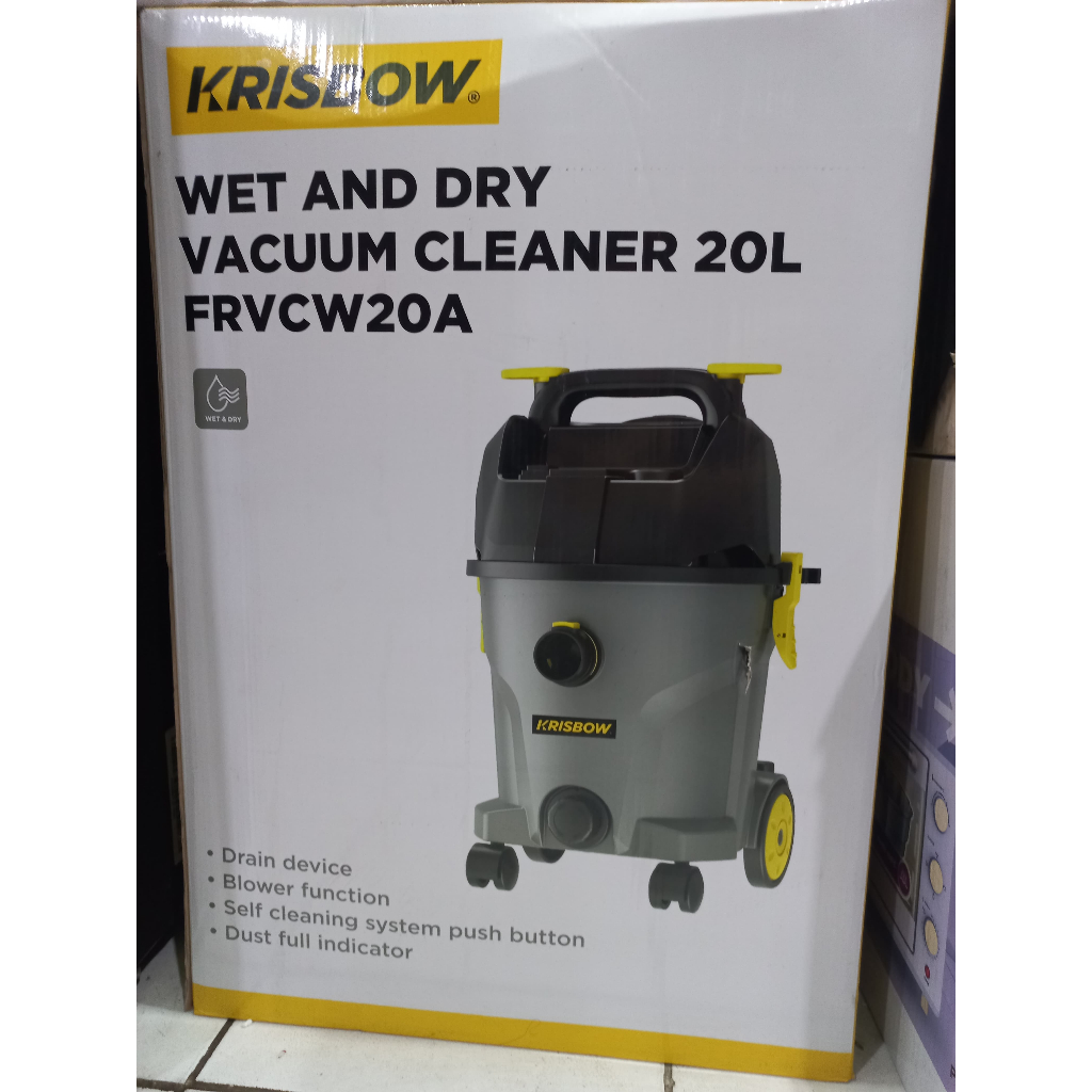 Vacuum Cleaner 20 Liter 2 in 1 Penyedot Debu Serbaguna KRISBOW FRVCW20A