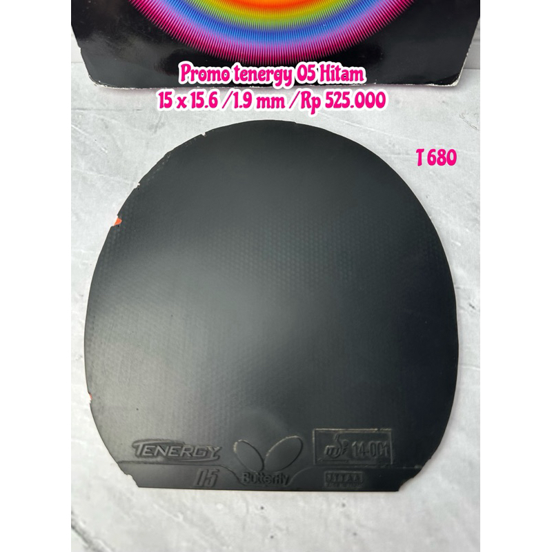 SECOND KARET PINGPONG TENIS MEJA TENERGY 05 HITAM ORIGINAL MARKET JAPAN