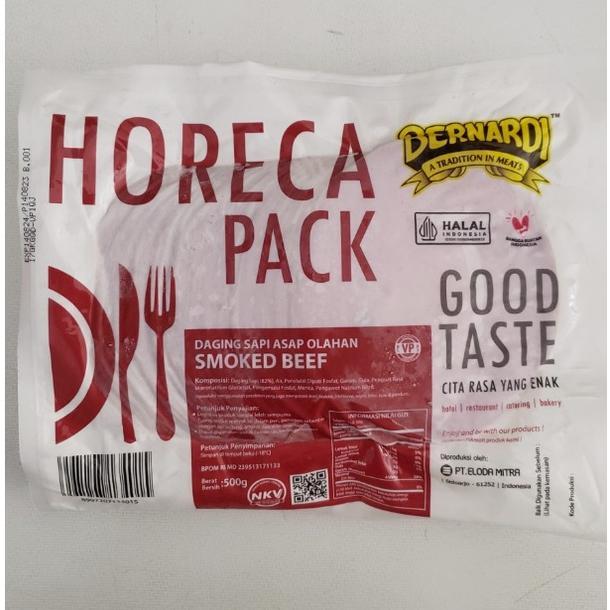 

BERNARDI Smoked Beef Bulat 500 Gram - Horeca Pack VP - GOSEND GRAB Only!!!