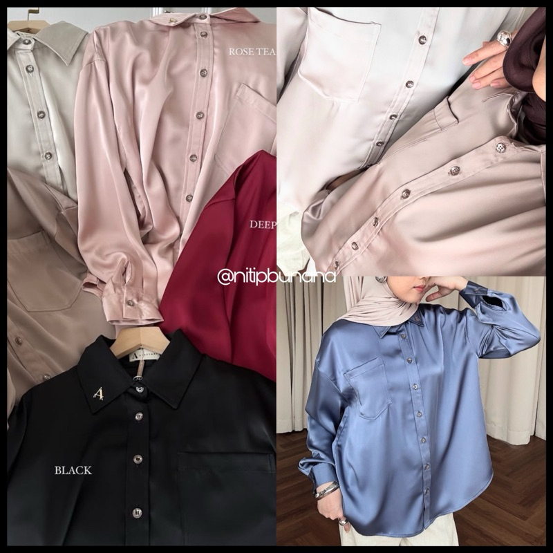 ARASCARF Silk Shirt / Kemeja Silk