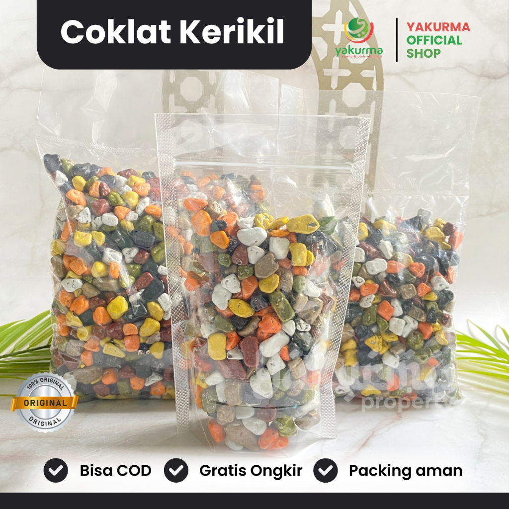 

Coklat Kerikil Warna Warni - Oleh-oleh Haji & Umroh 250g / 500g / 1kg | Coklat Khas Turki Coklat Batu | Premium