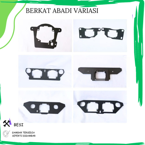 BRACKET DUDUKAN LAMPU BILED PROJIE AES KENZO VINYX CR7 2,5 INCH AEROX NINJA 250 FREEGO VARIO TECHNO 